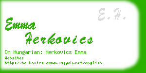 emma herkovics business card